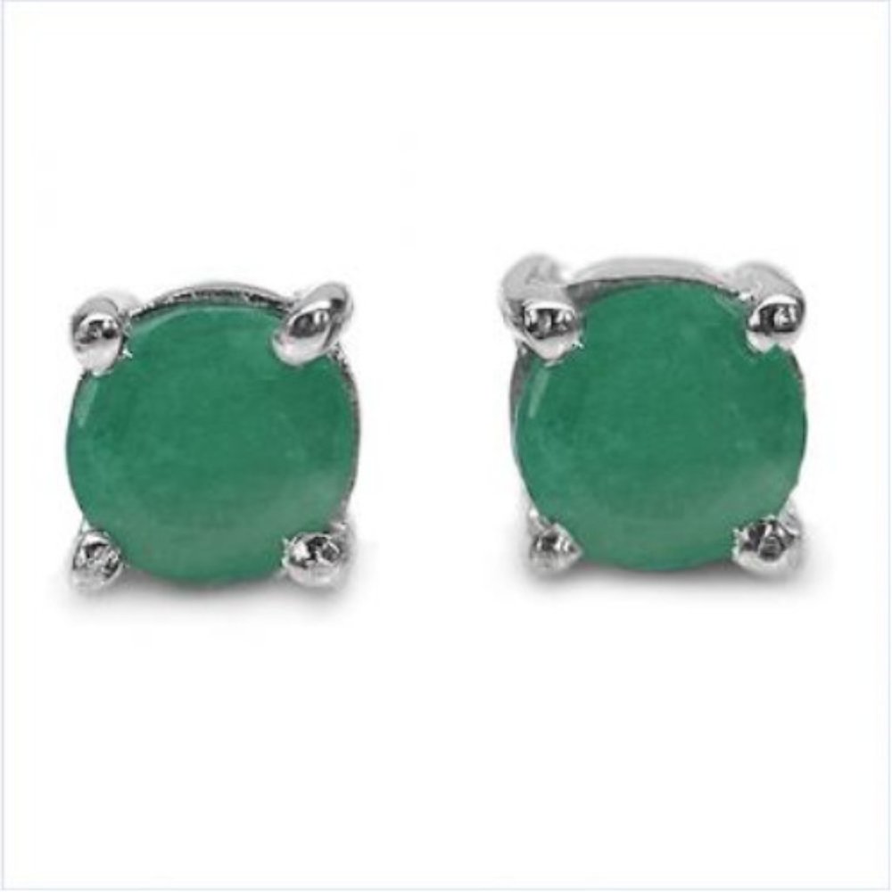 .50ctw Natural Emerald Earrings